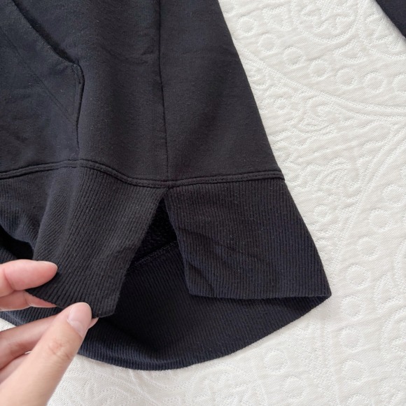 Athleta Girls' Super Soft Unstoppable Hoodie, Black (Sz L) - Picture 3 of 5